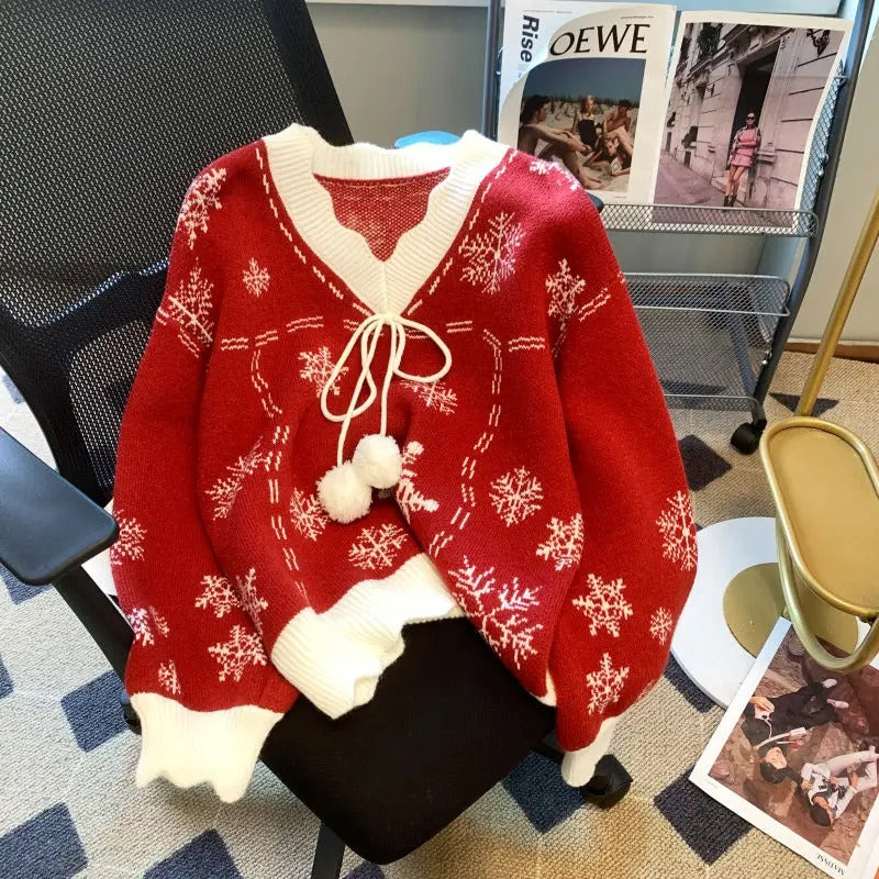 Sofia | Women's cardigan with a Christmas motif