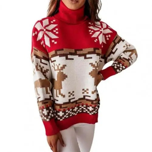 Kirsten | Women's Christmas sweater with Norwegian motifs