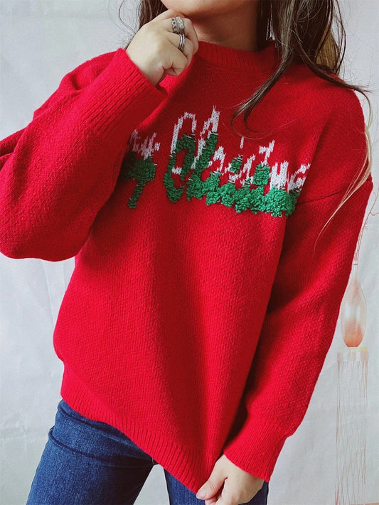 Luna | Christmas sweater for women with letters