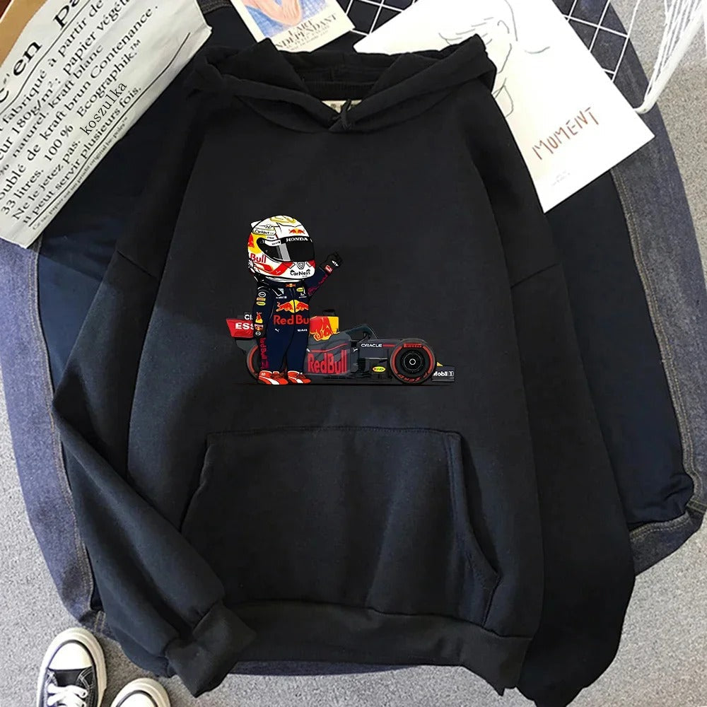 Matilde | Unisex hoodie with miniature F1 print