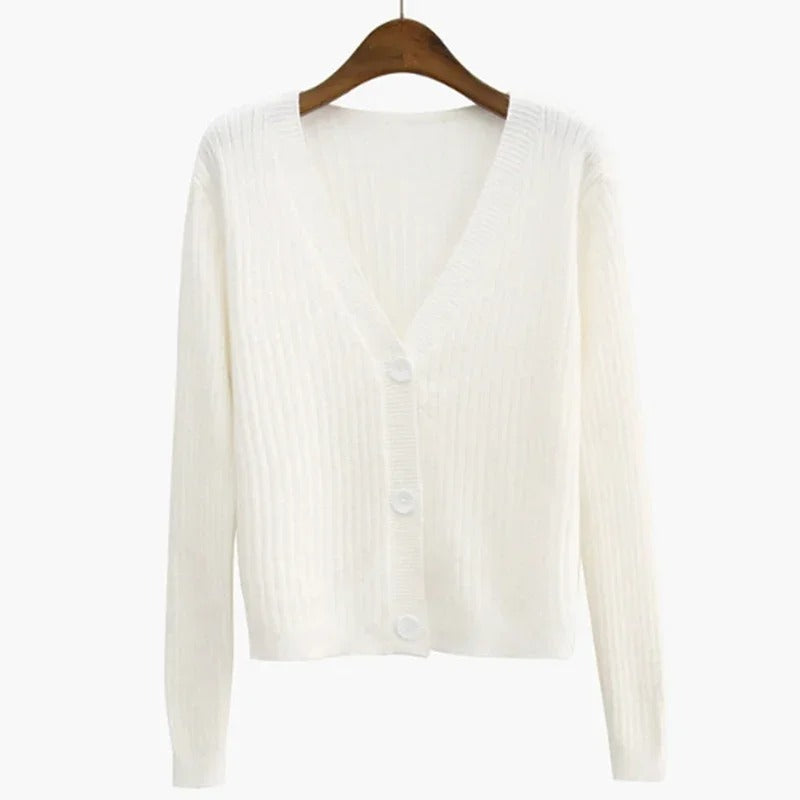 Marta | Casual women's sweater in pink, orange and blue for winter