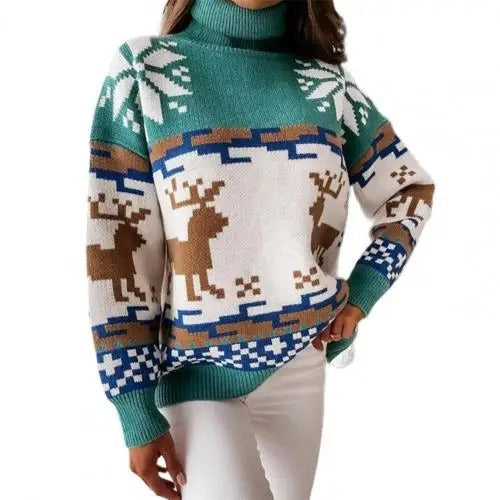 Anita | Women's Christmas sweater with Norwegian motifs
