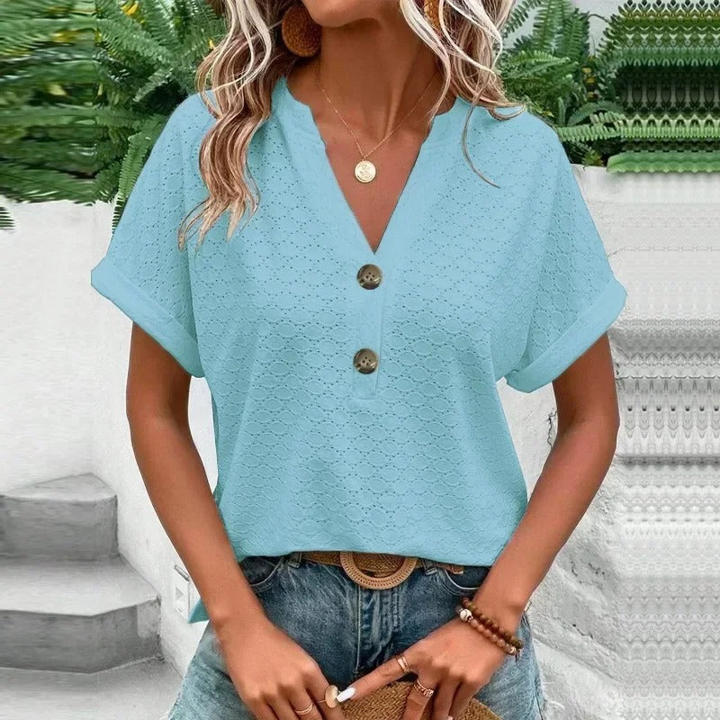 Marta® | -Neck Top Comfortable and elegant for all days