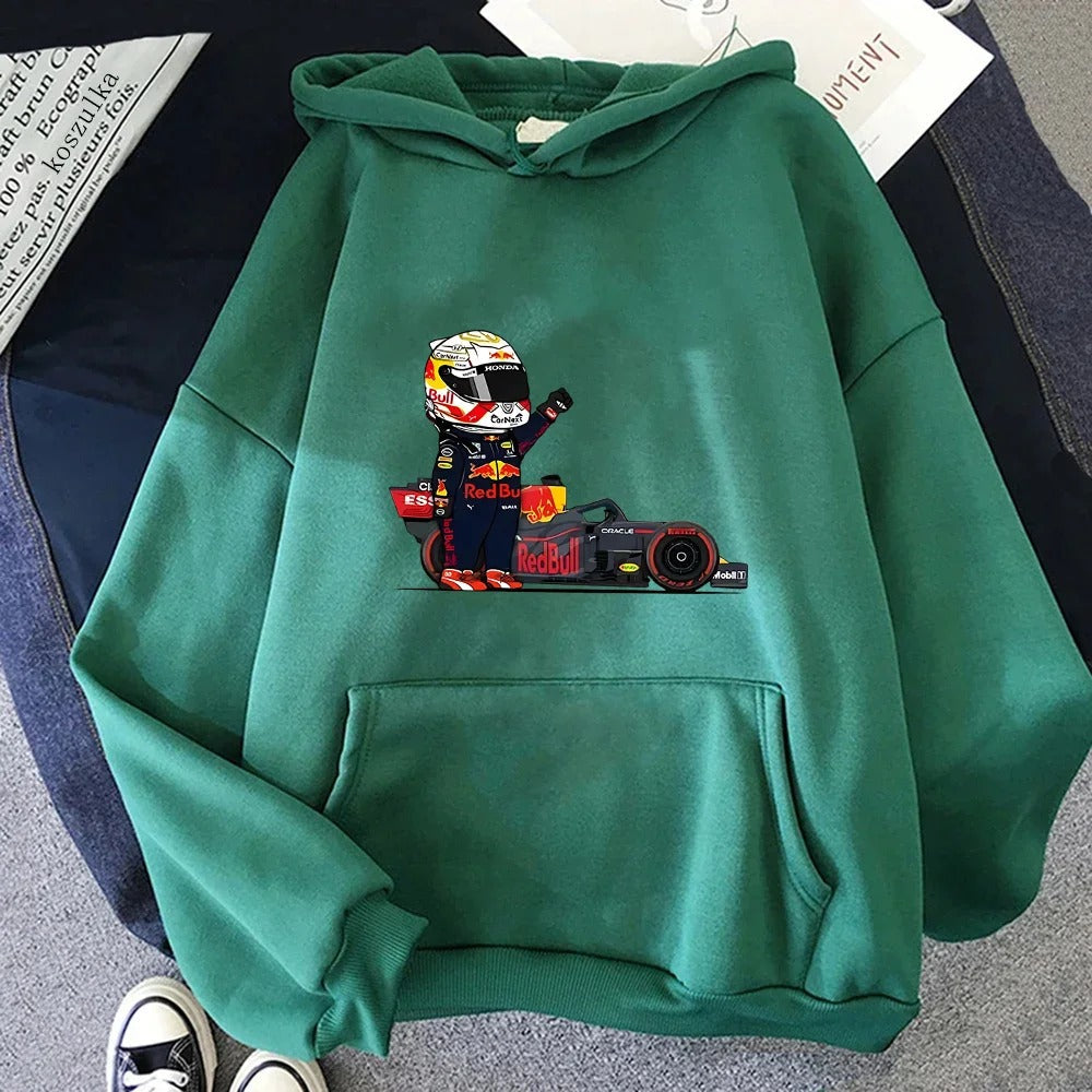 Matilde | Unisex hoodie with miniature F1 print