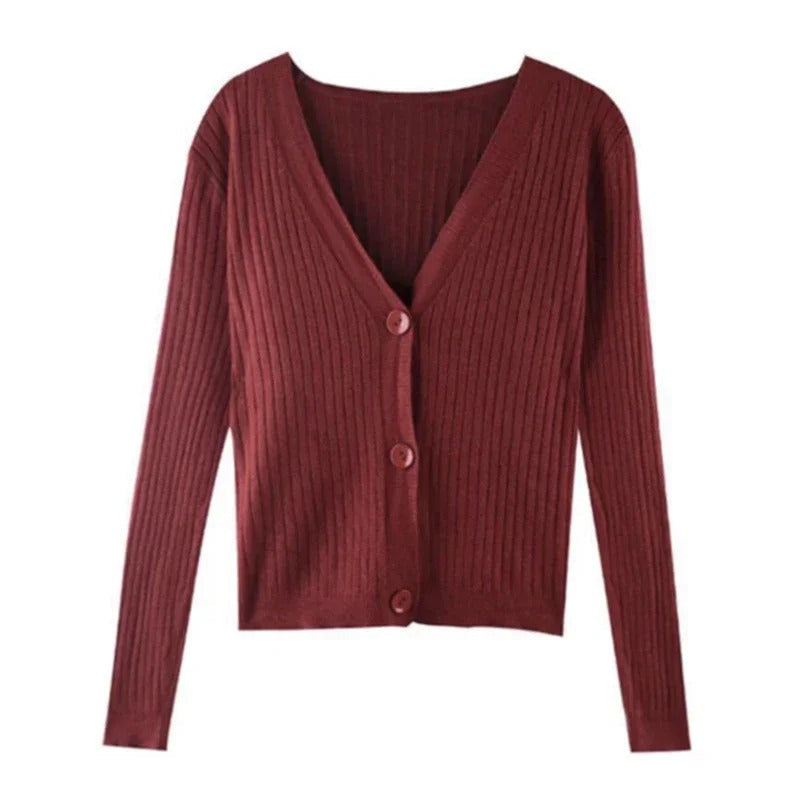 Marta | Casual women's sweater in pink, orange and blue for winter