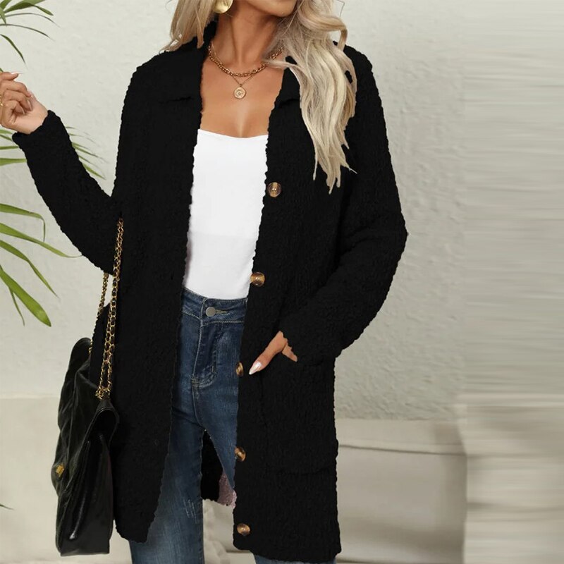 Angela | Long cardigan with pockets