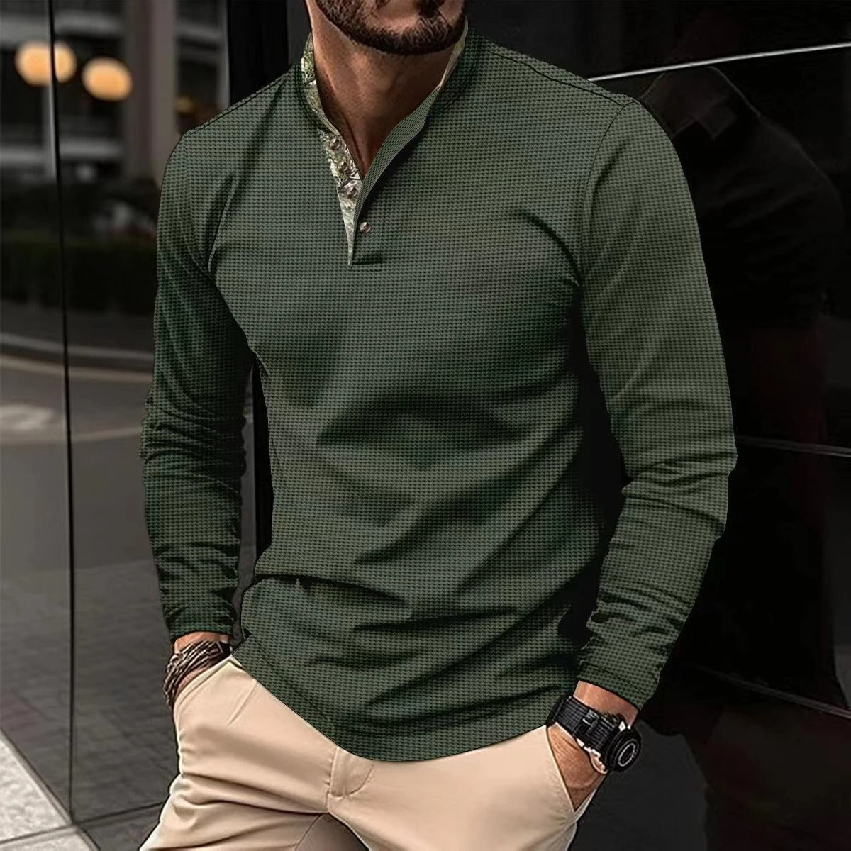 Sebastian | Men's Slim-Fit Long Sleeve Shirt