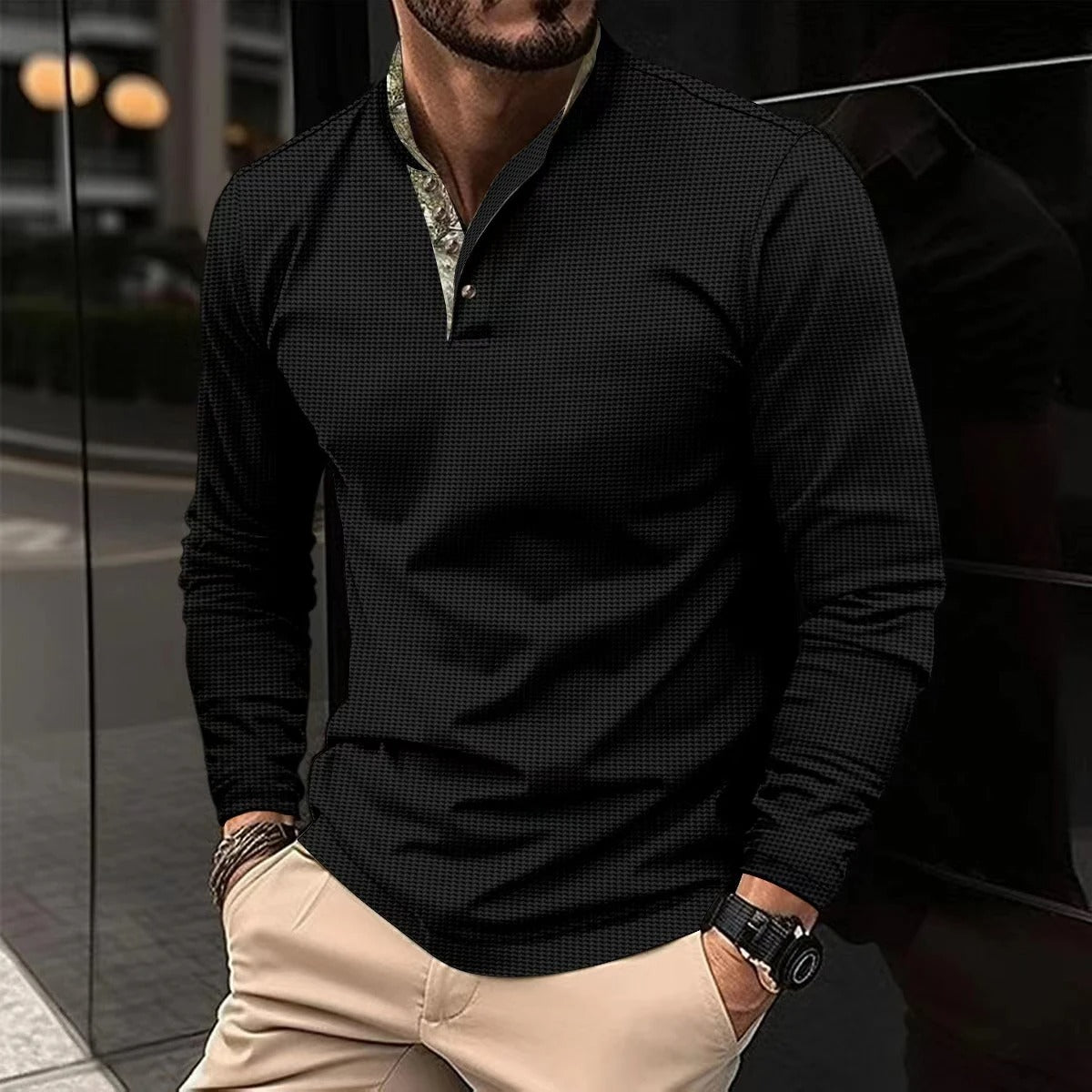 Sebastian | Men's Slim-Fit Long Sleeve Shirt