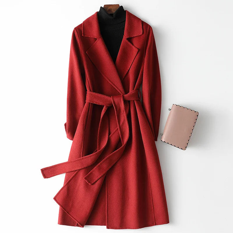 Virginia | Women's Belted Wrap Coat