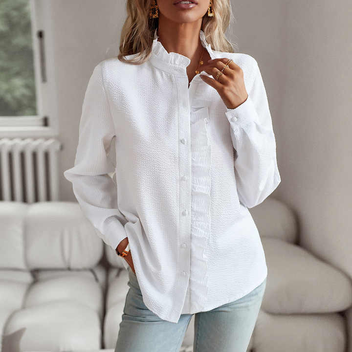 Salomé® | Manches Longues Coupe Comfortable Mélange Coton