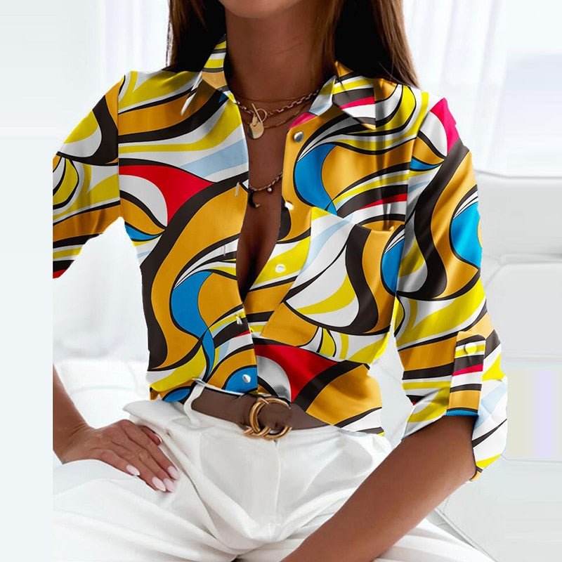 Ariadna® | Blouse With Turn-Down Collar