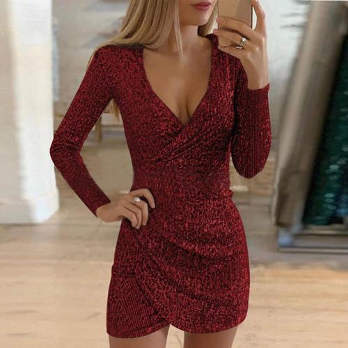 Isabel® | Glittery wrap dress for women