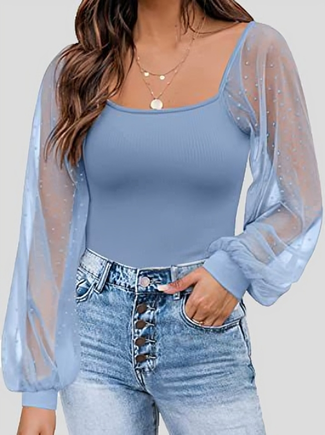 Stephanie® | Chic Lighthouse Sleeve Blouse
