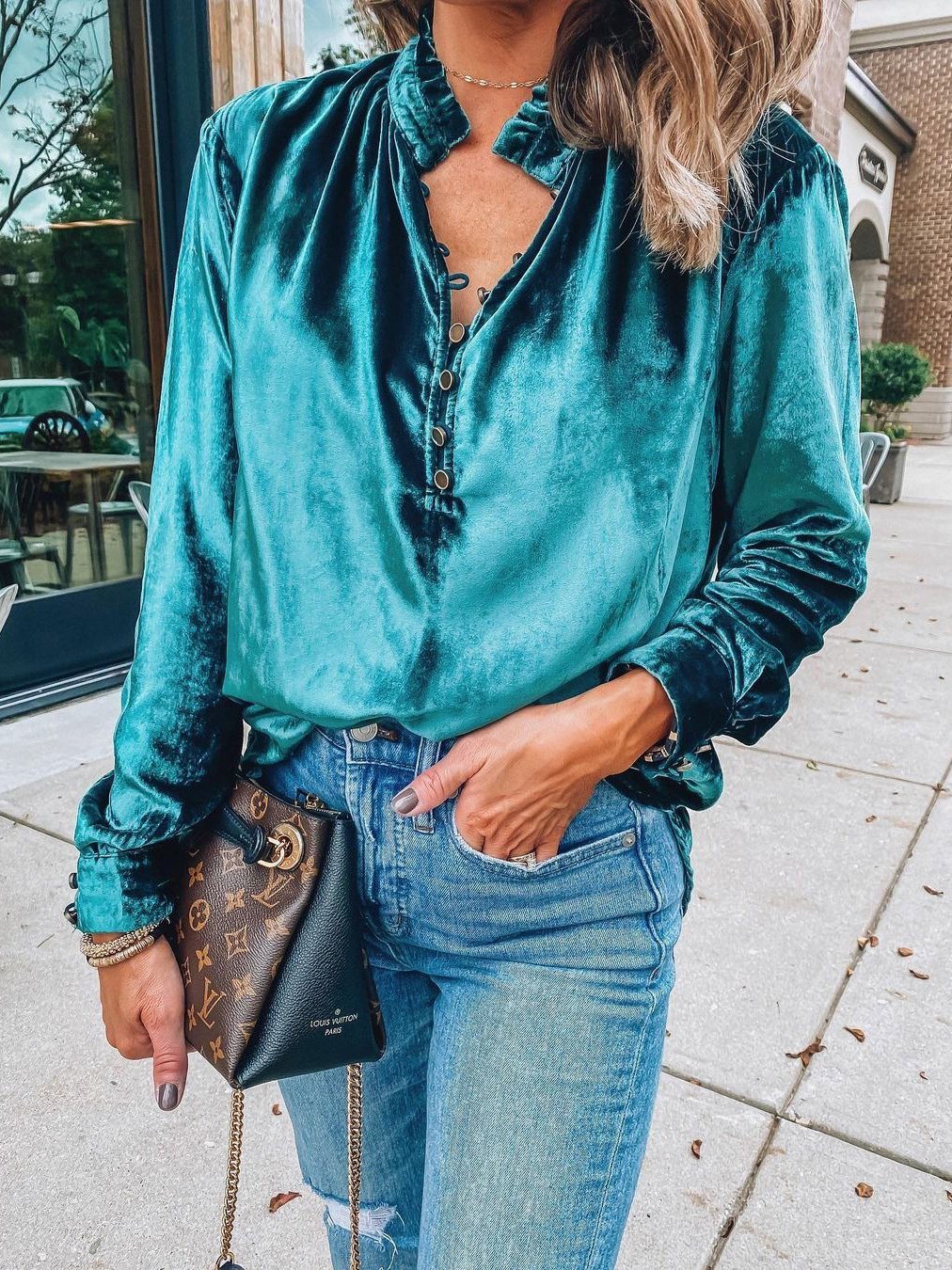 Luna® | Elegant Classic Wide Sleeve Blouse