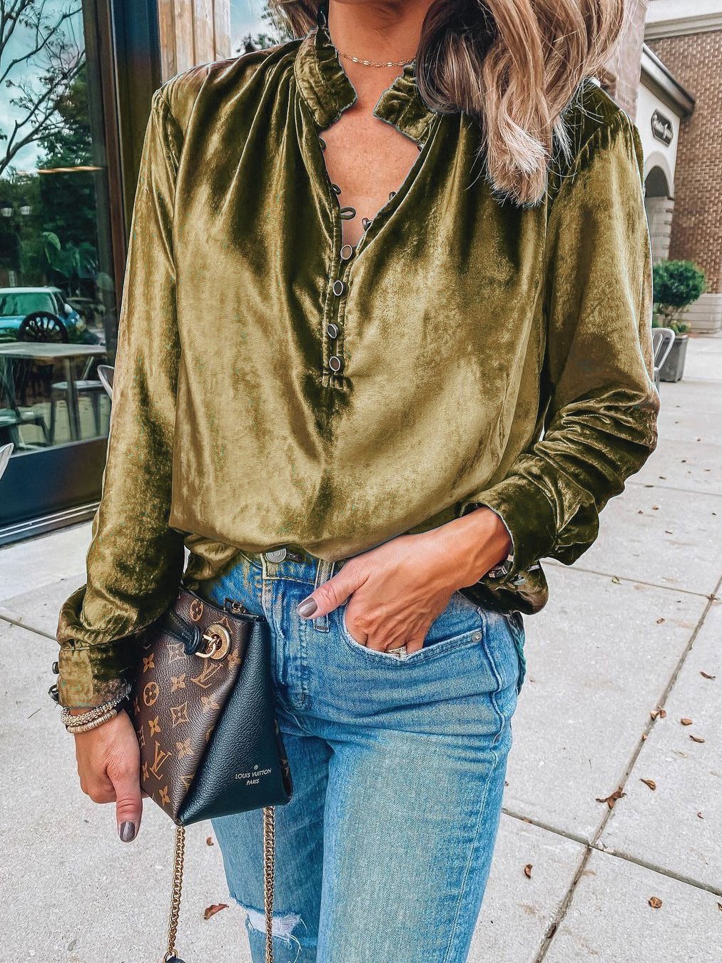 Luna® | Elegant Classic Wide Sleeve Blouse