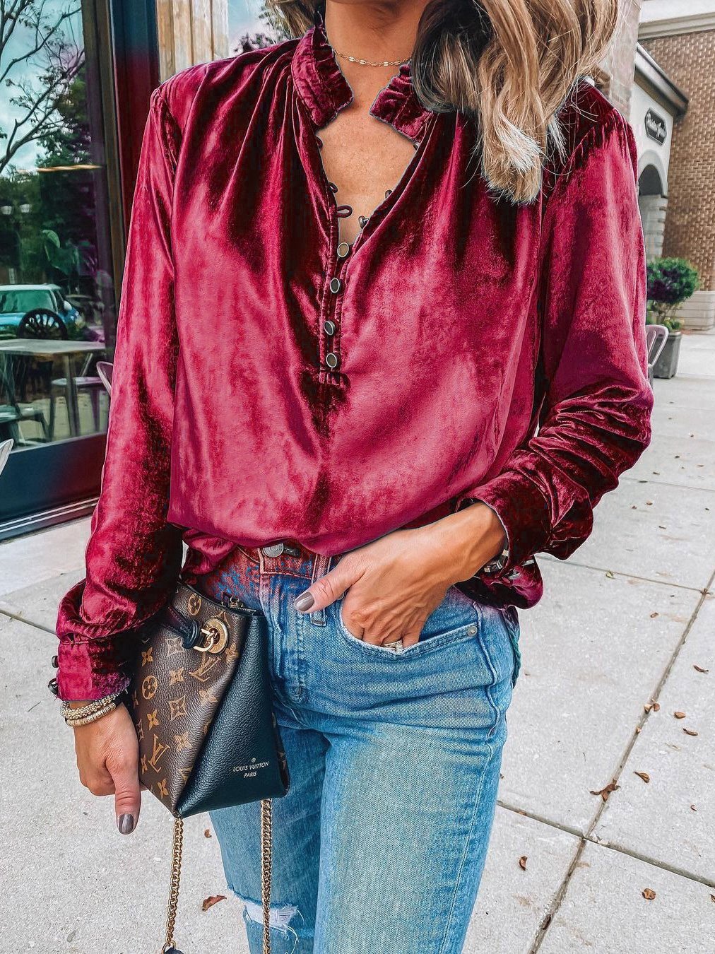 Luna® | Elegant Classic Wide Sleeve Blouse