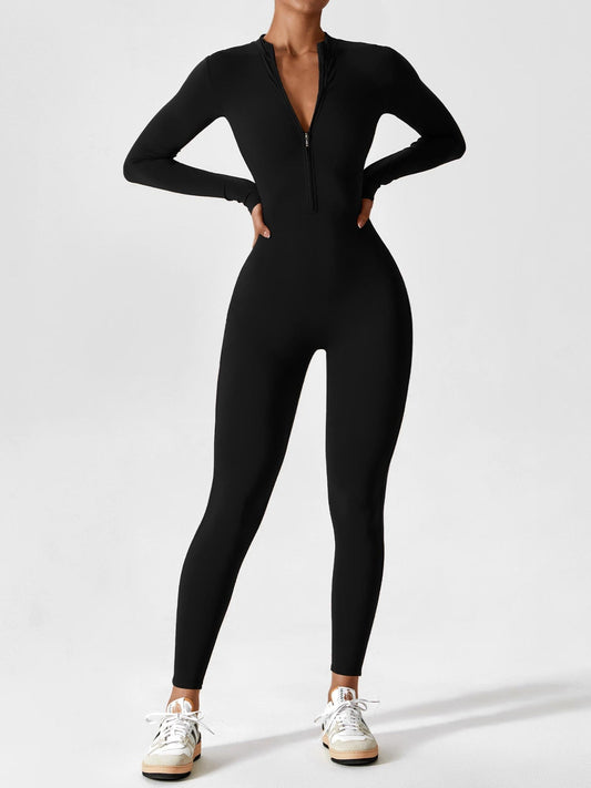 Julia | Women’s Spring Stretch Zip Up Jumpsuit