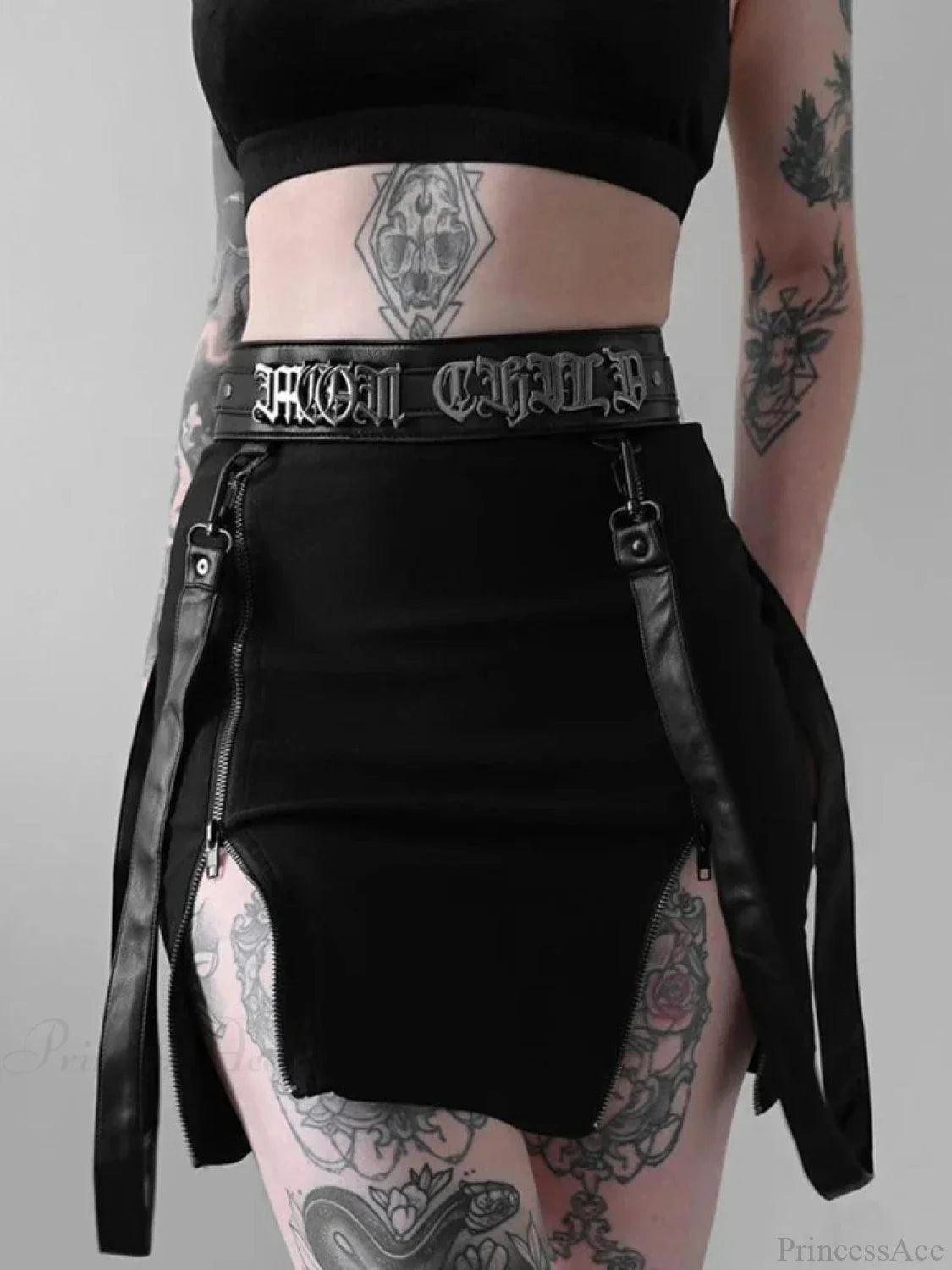 Zip Divided Tall Waist Pencil Skirt